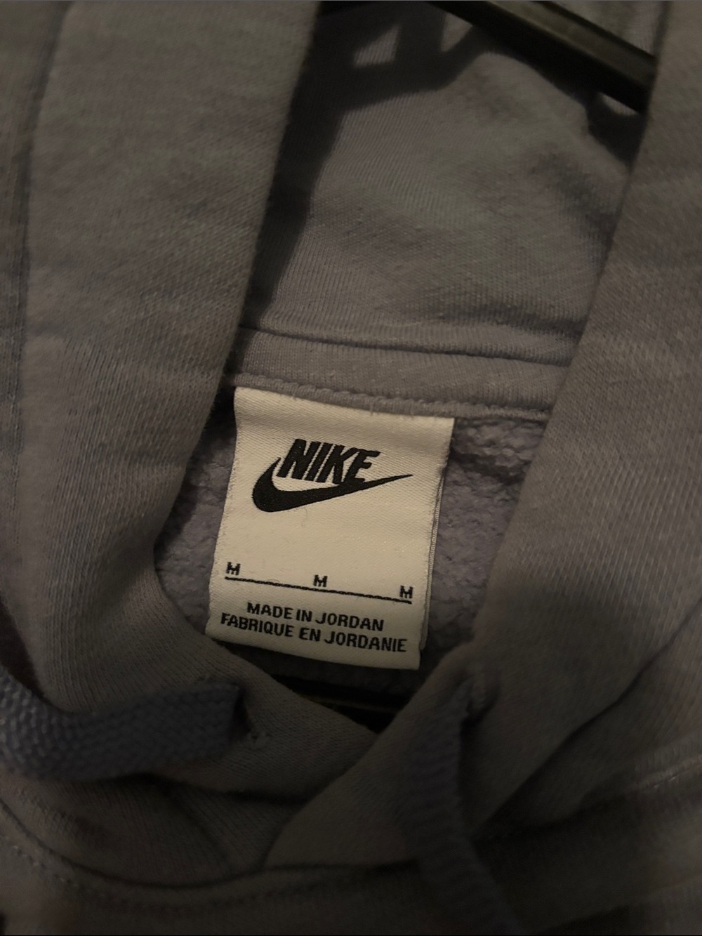 Nike Dark Gray Tee with White Swoosh Logo - Picture 2 of 3